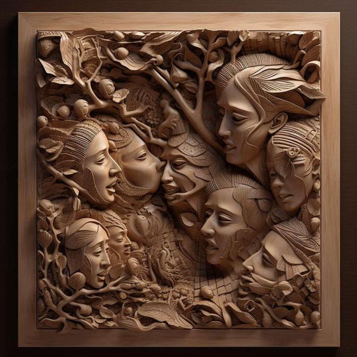 نموذج ثلاثي الأبعاد لآلة CNC 3D Art 